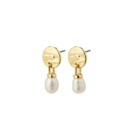 PILGRIM Heat Freshwater Pearl Earrings in Gold by Pilgrim