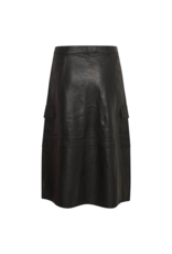 Culture LAST ONE - SIZE 36 (S) - Celene Leather Skirt in Black by Culture