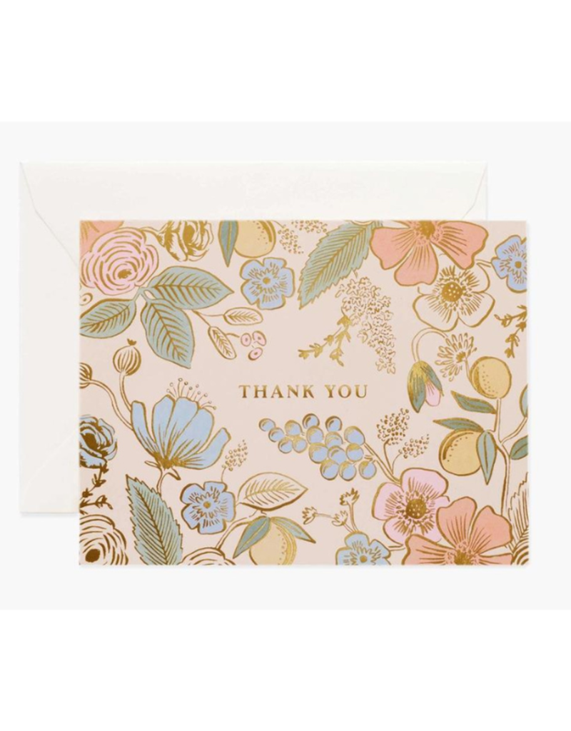Rifle Paper Co. Collette Thank You Card by Rifle Paper