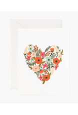 Rifle Paper Co. Floral Heart Card by Rifle Paper