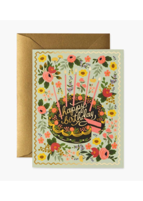 Rifle Paper Co. Floral Cake Birthday Card by Rifle Paper Co.