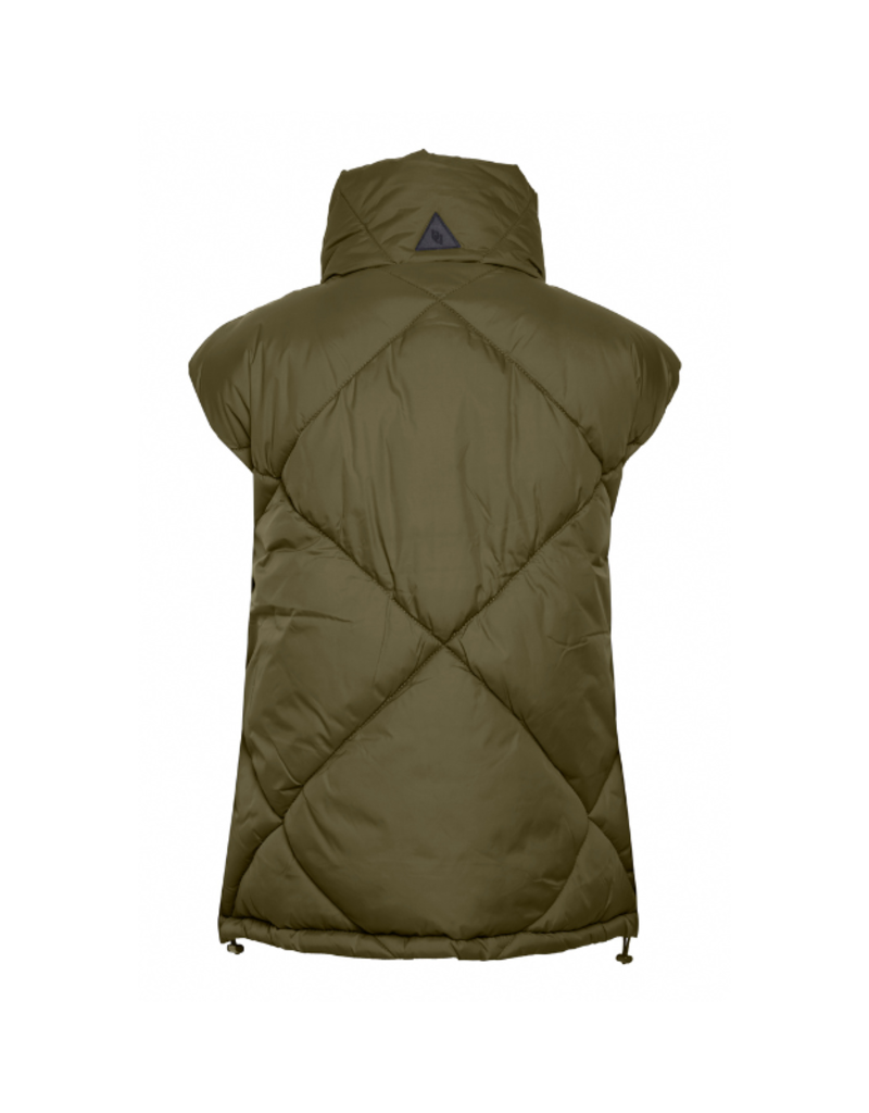 b.young Bomina Vest in Dark Olive by b.young