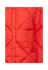 b.young Bomina Puffer Jacket in Aurora Red by b.young
