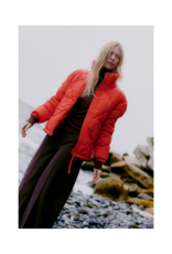 b.young Bomina Puffer Jacket in Aurora Red by b.young