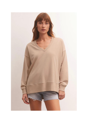 Z Supply Modern Weekender V-Neck in Birch by Z Supply