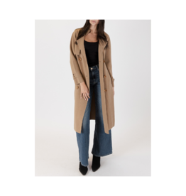 Lyla & Luxe Preston Trench Coat in Camel by Lyla + Luxe