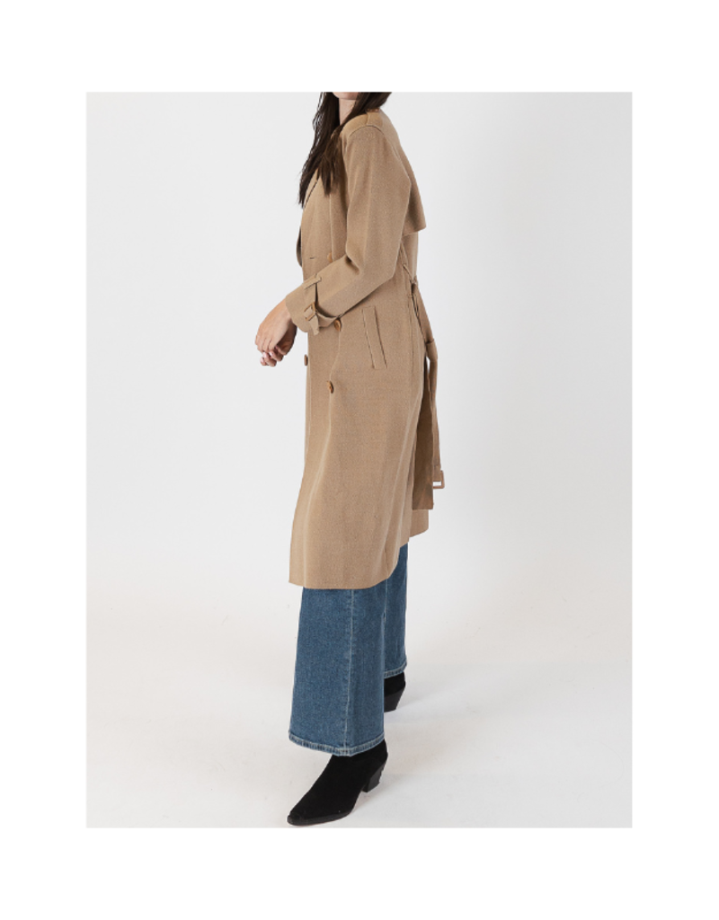 Lyla & Luxe LAST SIZE - L - Preston Trench Coat in Camel by Lyla + Luxe
