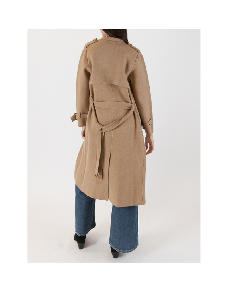 Lyla & Luxe LAST SIZE - L - Preston Trench Coat in Camel by Lyla + Luxe