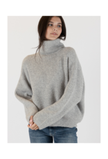 Lyla & Luxe Sahar Ribbed Sweater in Grey by Lyla + Luxe