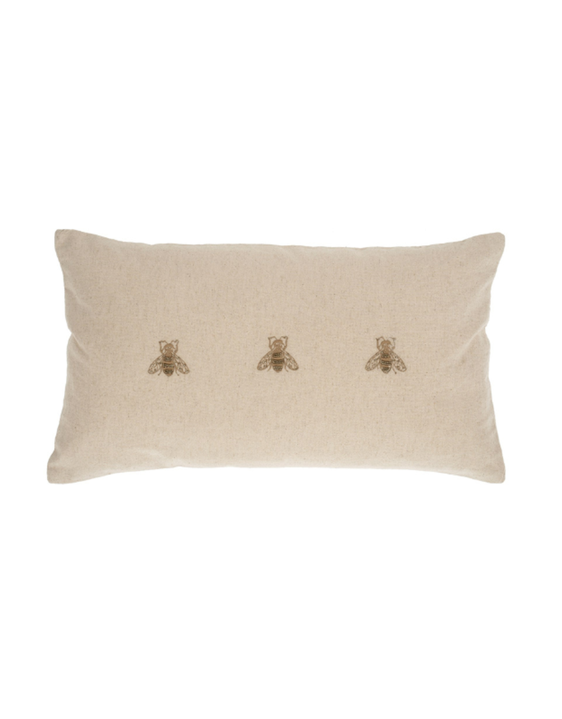 Indaba Trading Embroidered Bee Pillow