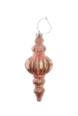 Indaba Trading Pink Belle Glass Spindle Ornament