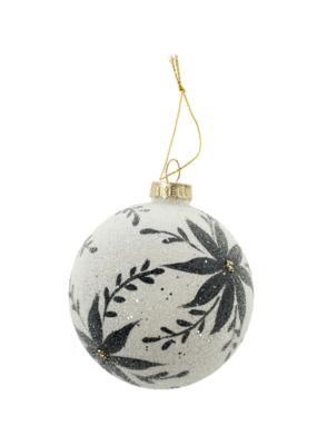 Indaba Trading Holiday Bloom White Ornament