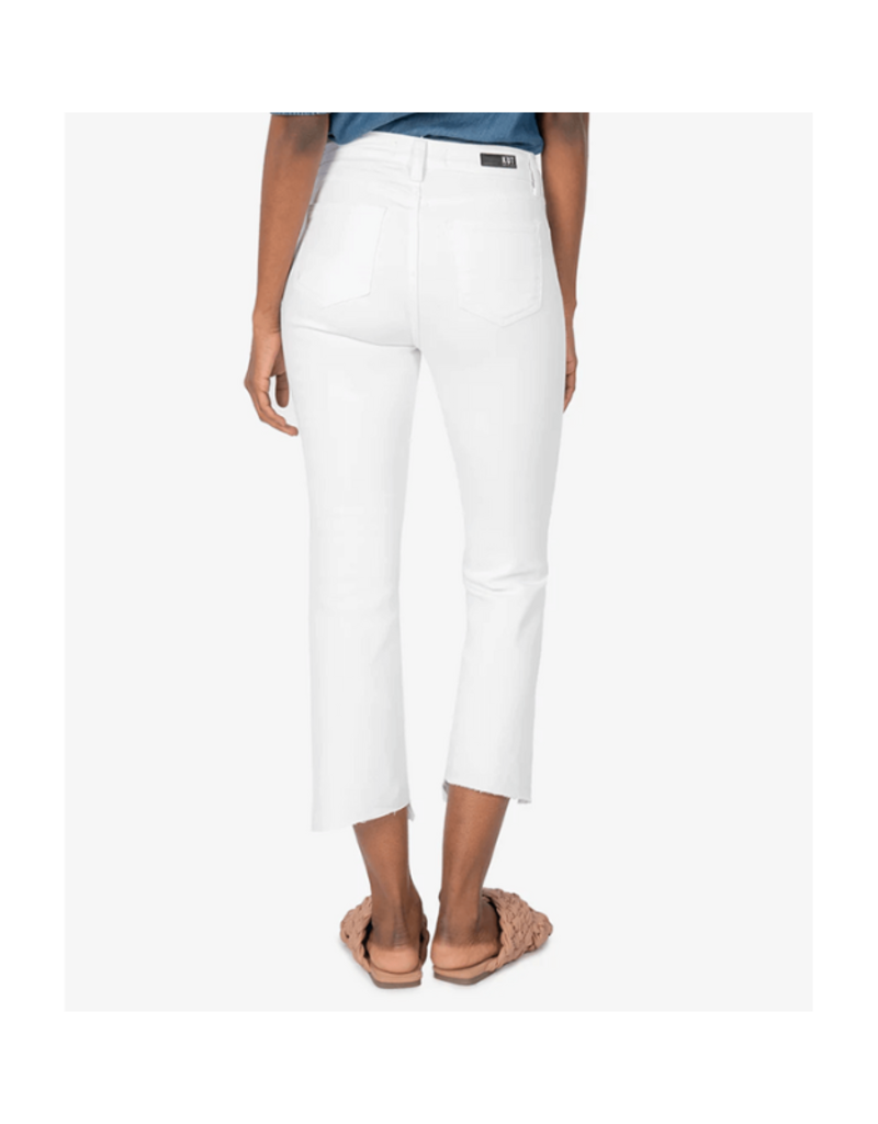 Kut from the Kloth Kelsey High Rise Flare in Optic White by Kut from the Kloth