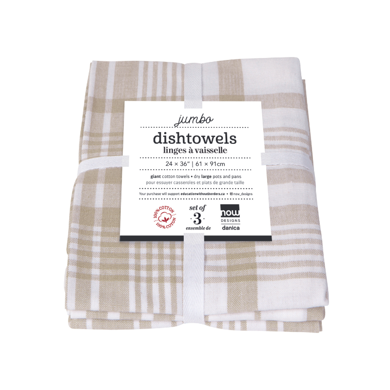 Jumbo Dish Towels (Set of 3 - Red), Now Designs by Danica