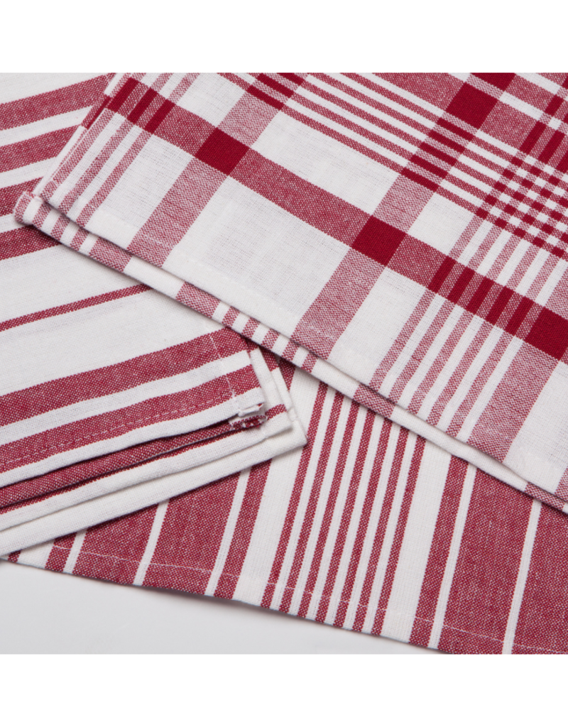 Danica Set of 3 Jumbo Carmine Red Dishtowels