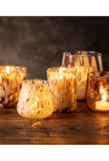Indaba Trading Amber Spruce Confetti Glass Candle Medium