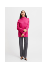 b.young Pimba Loose Turtleneck in Very Berry by b.young