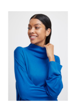 b.young Pimba Loose Turtleneck in Nautical Blue by b.young