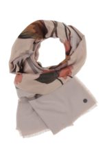 v. Fraas Misty Floral Scarf in Stone by Fraas