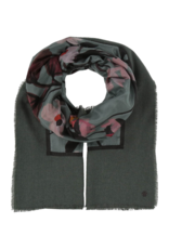 v. Fraas Misty Floral Scarf in Green by Fraas