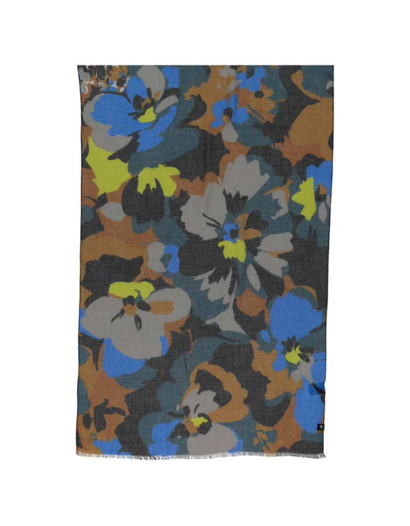 v. Fraas Punchy Floral Eco Scarf in Blue by Fraas