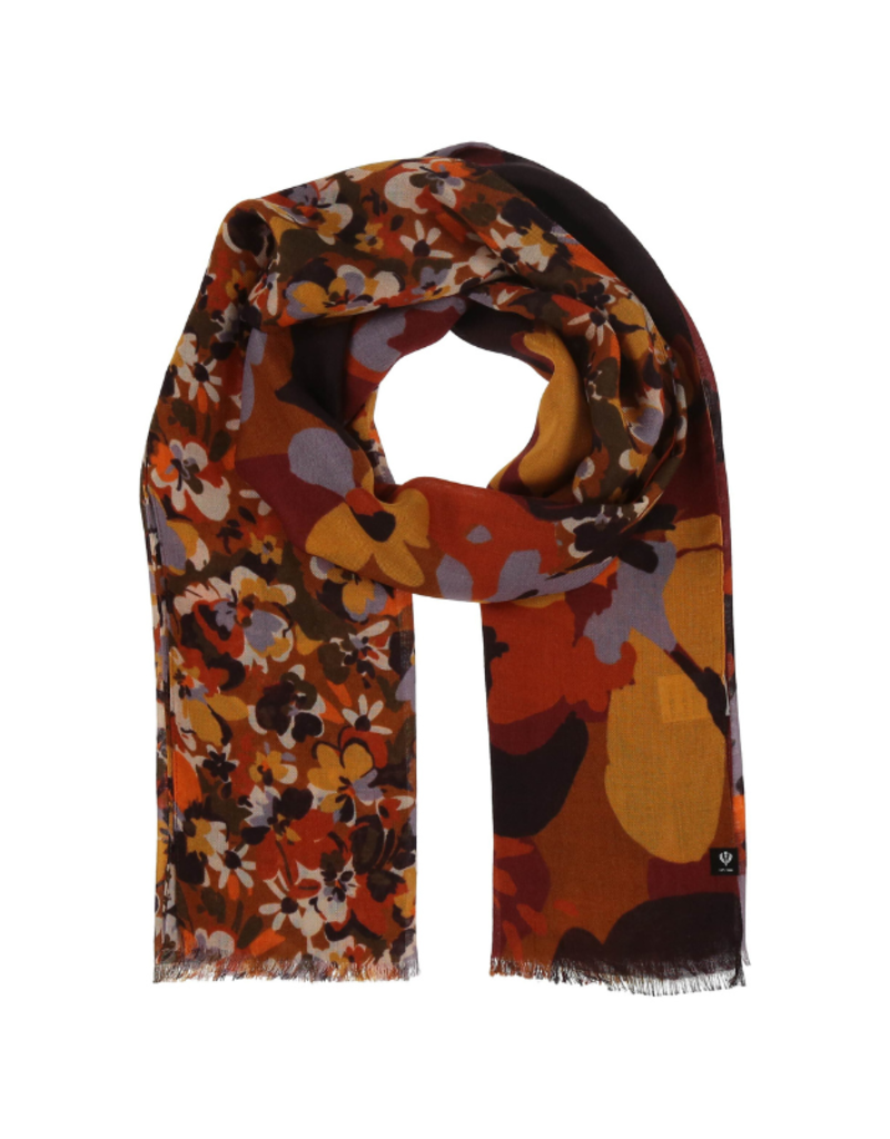 v. Fraas Punchy Floral Eco Scarf in Spice by Fraas