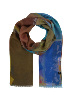 v. Fraas Magic Stones Eco Scarf in Blue by Fraas