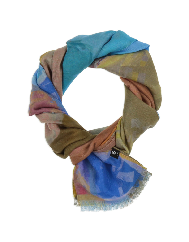 v. Fraas Magic Stones Eco Scarf in Blue by Fraas