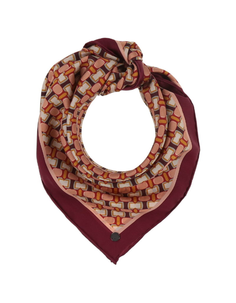 v. Fraas Silk Square Mini in Geo Berry by Fraas