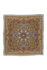 Fraas Silk Square Paisley Scarf in Blue by Fraas