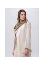 Fraas Silk Square Paisley Scarf in Blue by Fraas