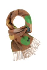 v. Fraas Divided Dots Cashmink Scarf in Camel by Fraas