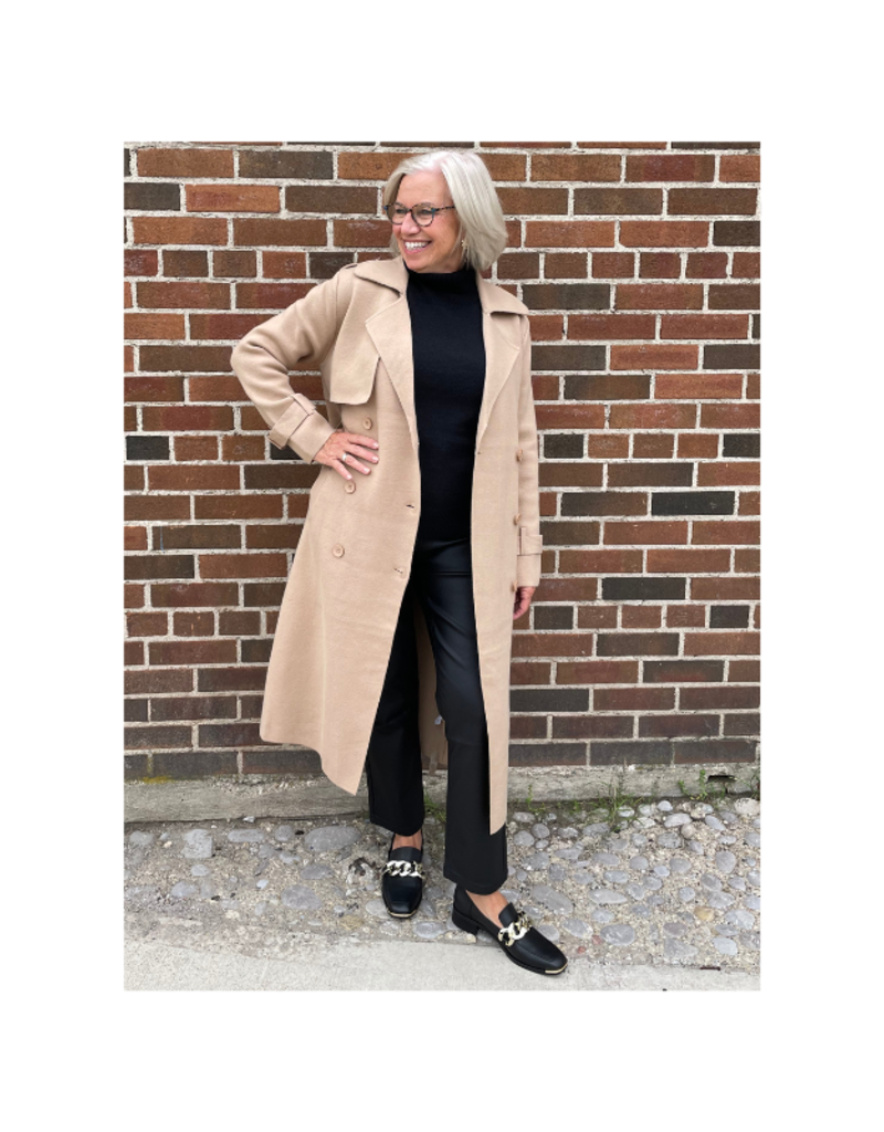 Lyla & Luxe LAST SIZE - L - Preston Trench Coat in Camel by Lyla + Luxe