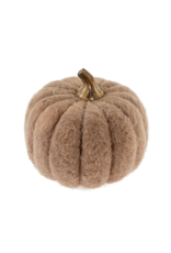 Indaba Trading Felt Pumpkin in Oat Medium