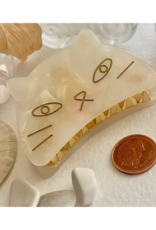 Pika & Bear Grumpy Cat Mother of Pearl Hair Claw by Pika & Bear