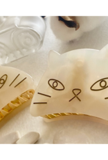 Pika & Bear Grumpy Cat Mother of Pearl Hair Claw by Pika & Bear