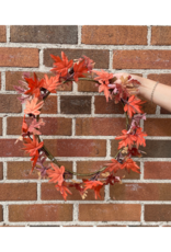 Creative Co-Op Faux Maple Leaf & Pinecone Wreath