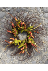 Fall Flower Twig Wreath