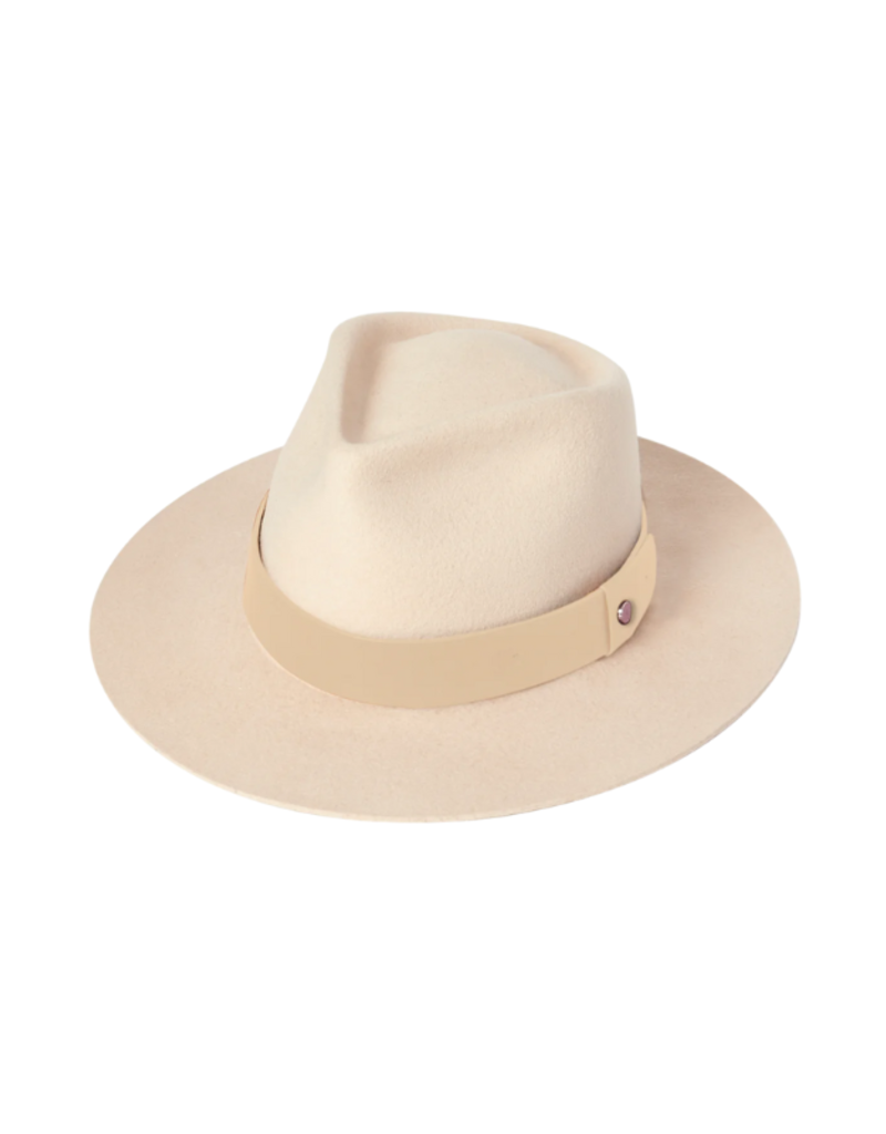 Kooringal Cara Wide Brim Fedora in Nude by Kooringal