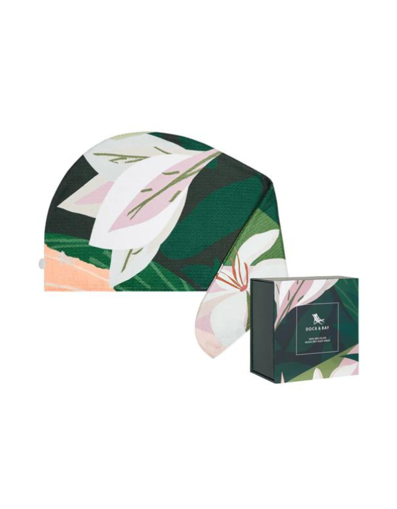 dock & bay Quick Dry Hair Wrap in Box in Monte Verde by Dock & Bay