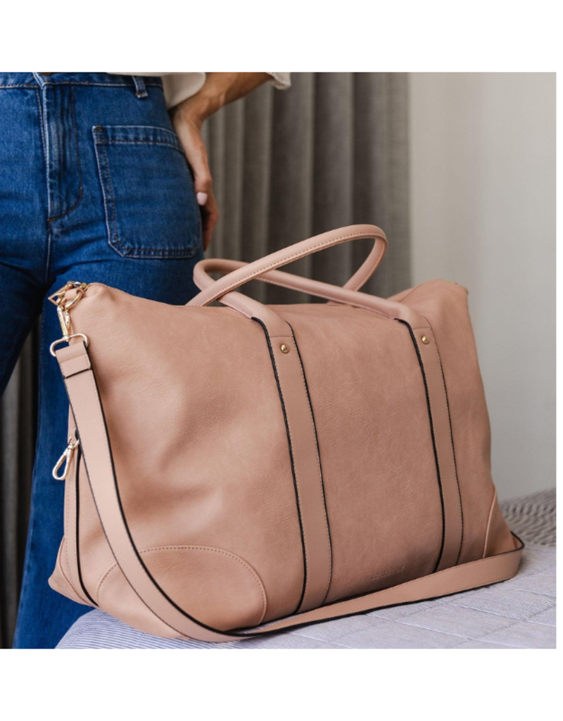 Louenhide Alexis Travel Bag in Blush with Ezra Strap by Louenhide