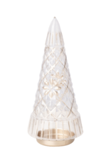 Clear Cut Glass Tree Large