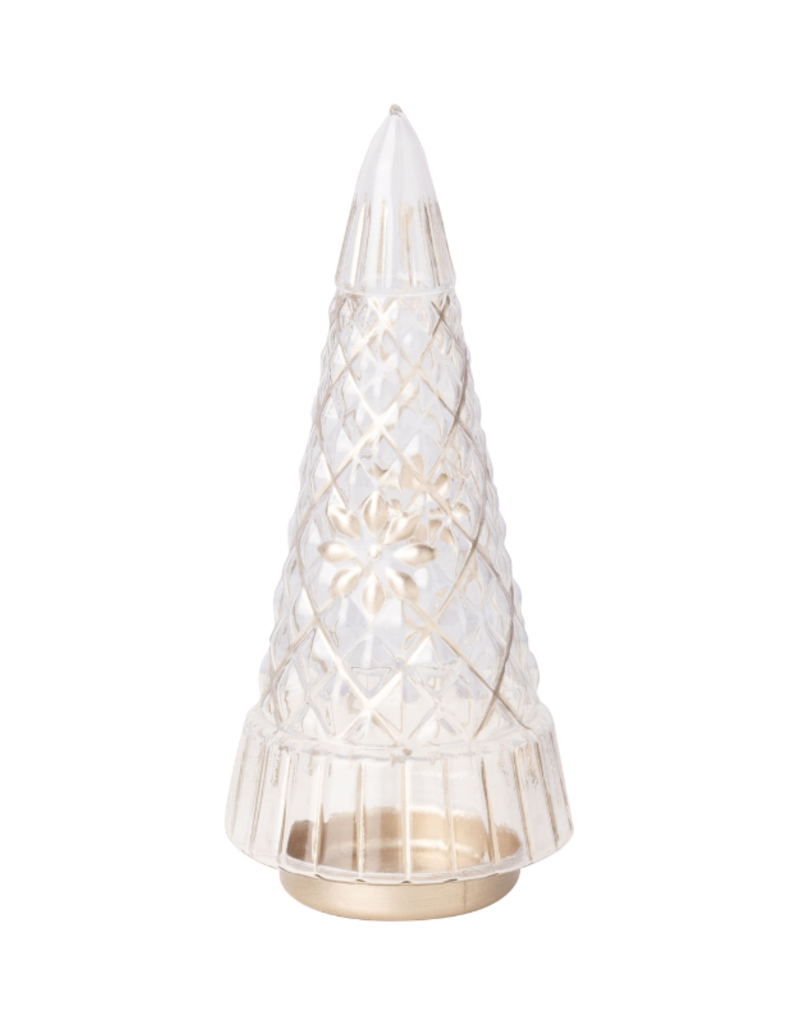 Clear Cut Glass Tree Large