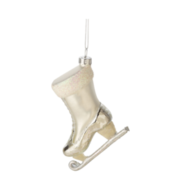 Glass Ice Skate Ornament