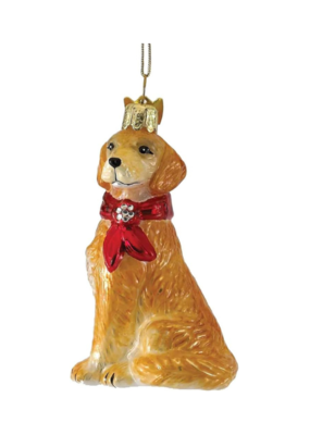 Golden Retriever Dog Ornament by Noble Gems™