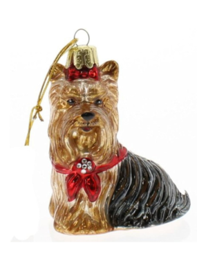 Yorkshire Terrier Dog Ornament by Noble Gems™