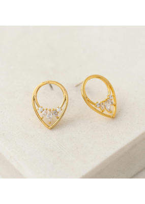 Lover's Tempo Aria Stud Earrings in Clear by Lover's Tempo