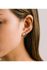 Lover's Tempo Aria Stud Earrings in Emerald by Lover's Tempo