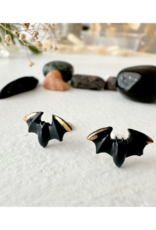 Pika & Bear Lugosi Porcelain Bat Earrings by Pika & Bear
