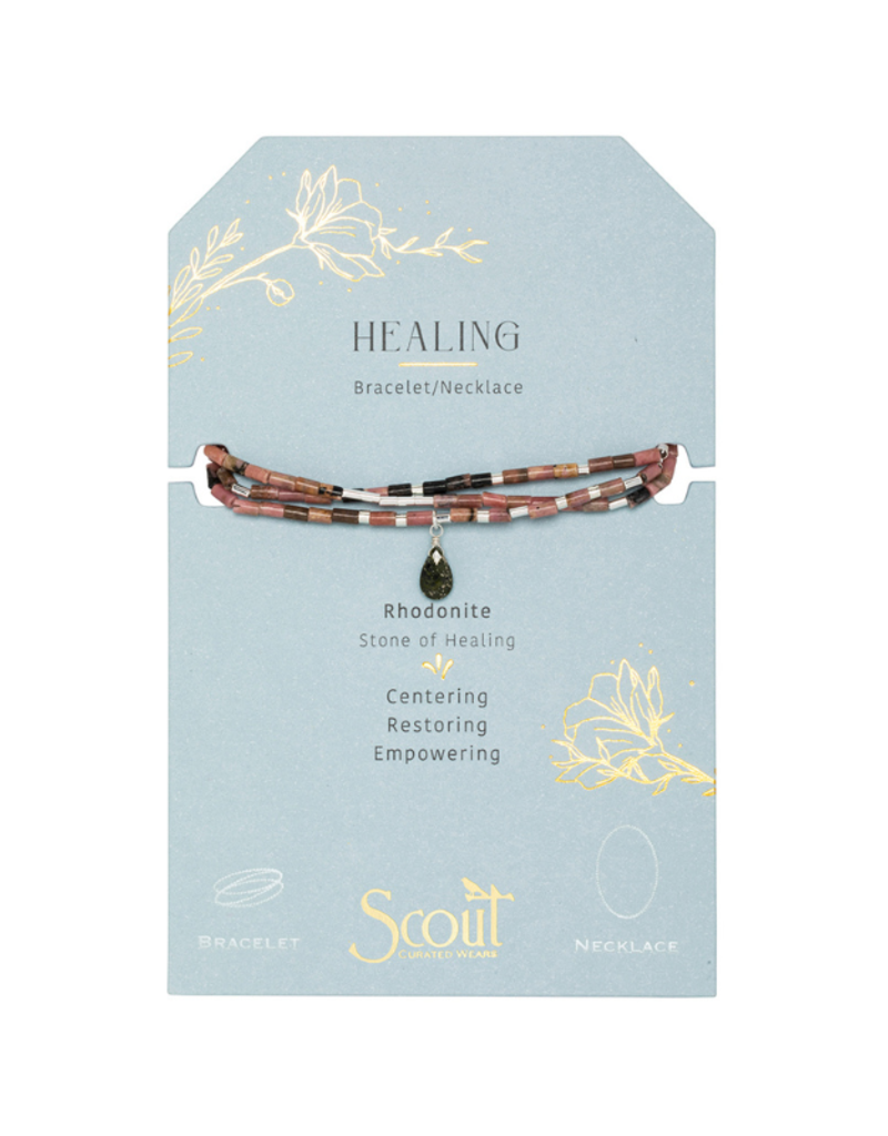 Scout Stone of Healing - Teardrop Stone Wrap Bracelet by Scout
